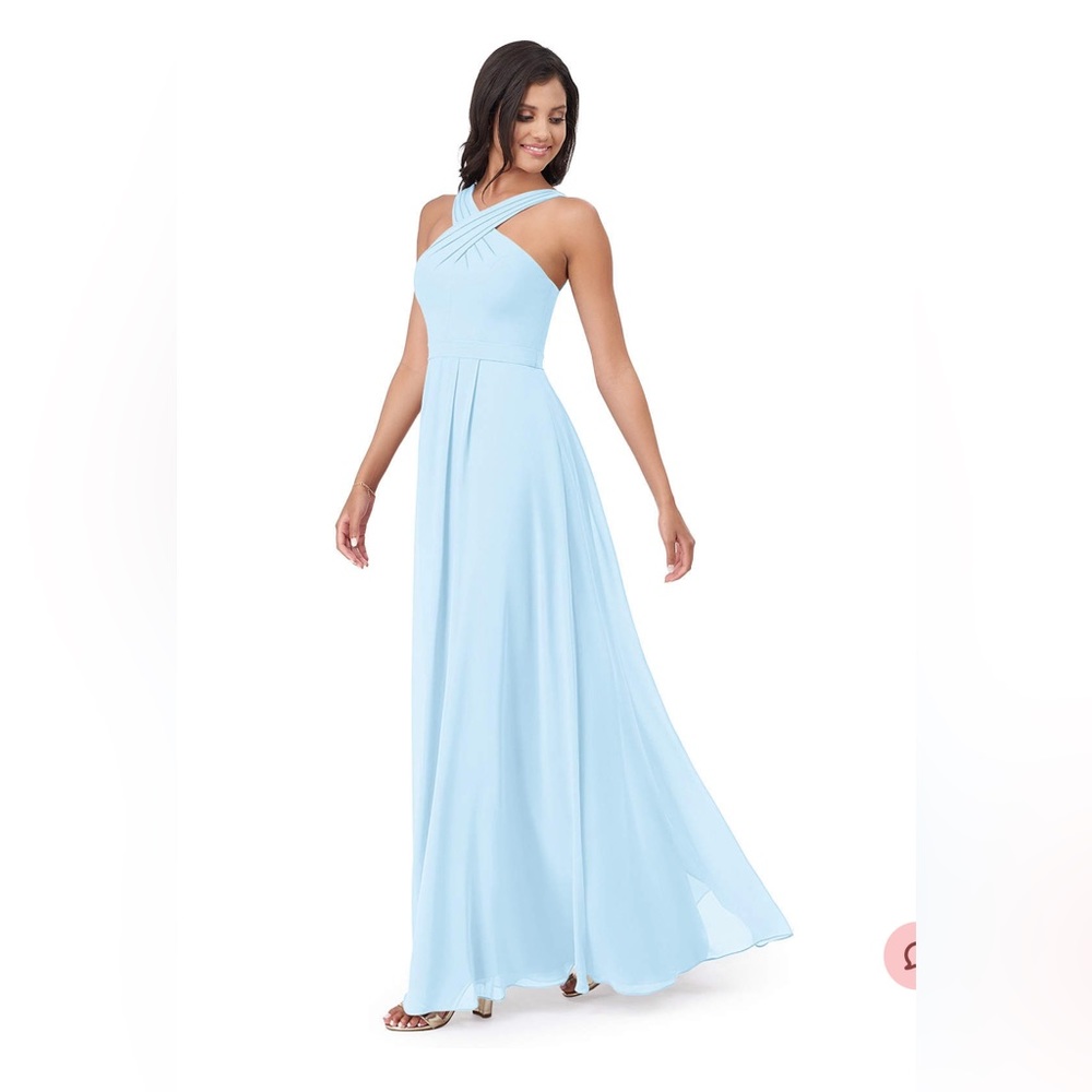 Azazie Sky Blue Bridesmaid Dress | Dixie Size A4 UNALTERED